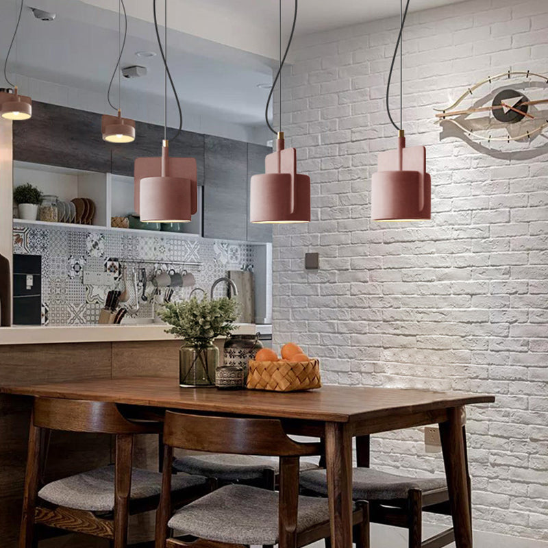 Cement Hanging Pendant Light Nordic Style Suspension Pendant Light