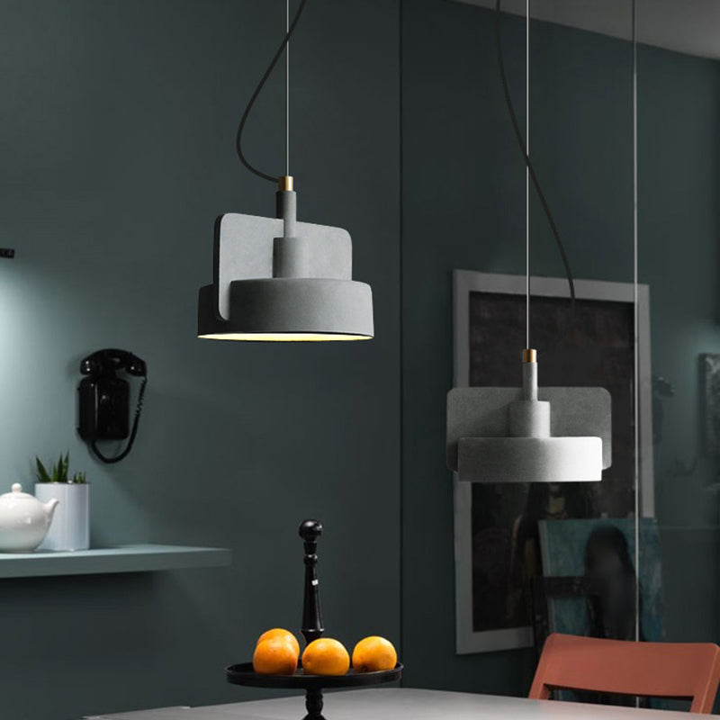 Cement Hanging Pendant Light Nordic Style Suspension Pendant Light