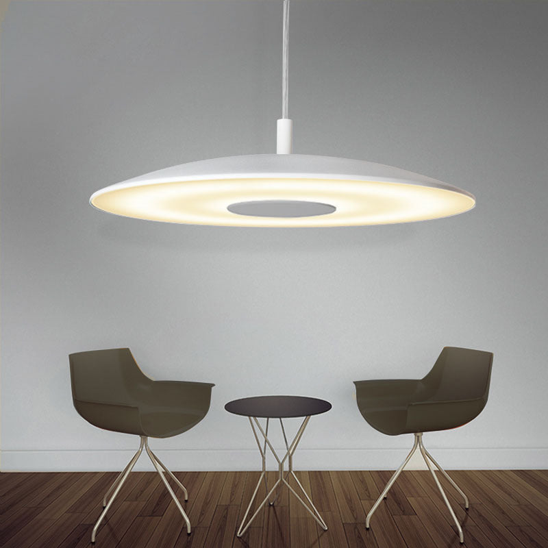 Metal Round Shape Hanging Light Modern Style 1-Light Hanging Mounted Light Fixture