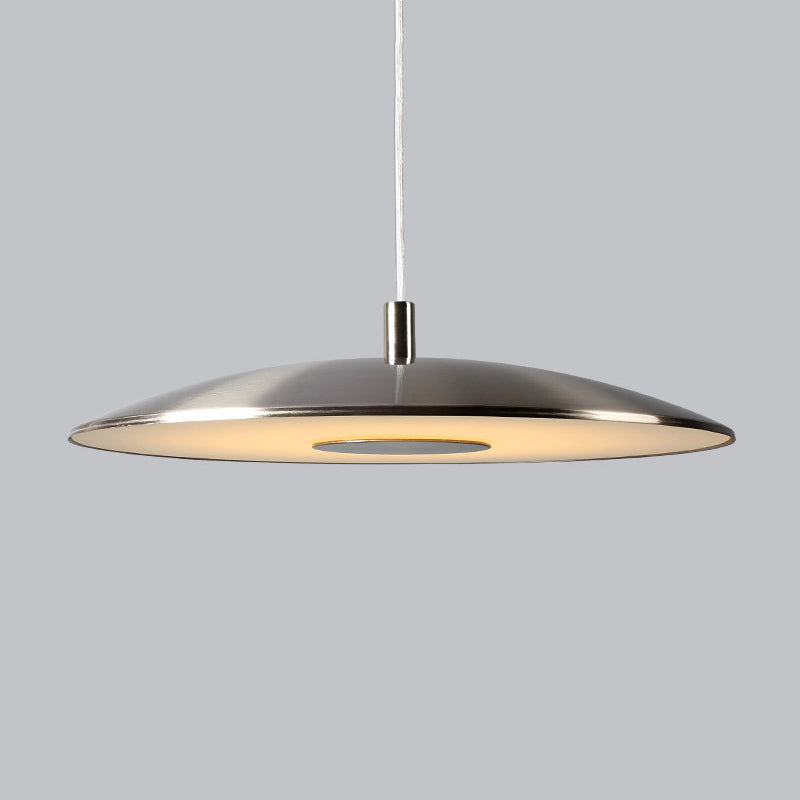 Metal Round Shape Hanging Light Modern Style 1-Light Hanging Mounted Light Fixture