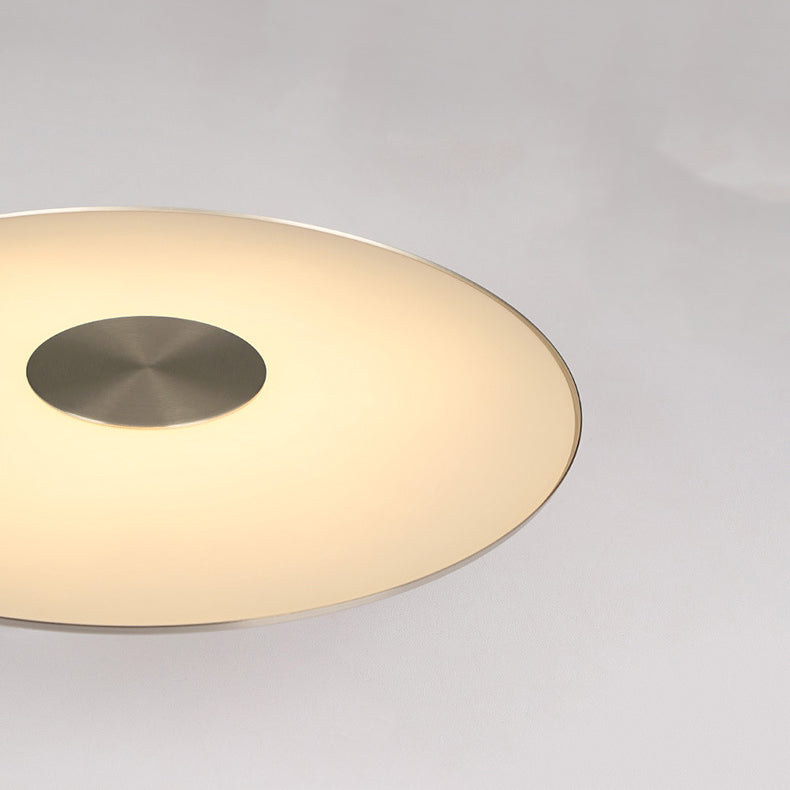 Metal Round Shape Hanging Light Modern Style 1-Light Hanging Mounted Light Fixture