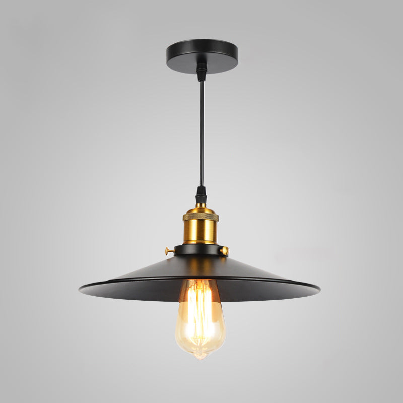 Industrial Style Cone Shape Pendant Lighting Metal 1 Light Pendant Light for Bedroom