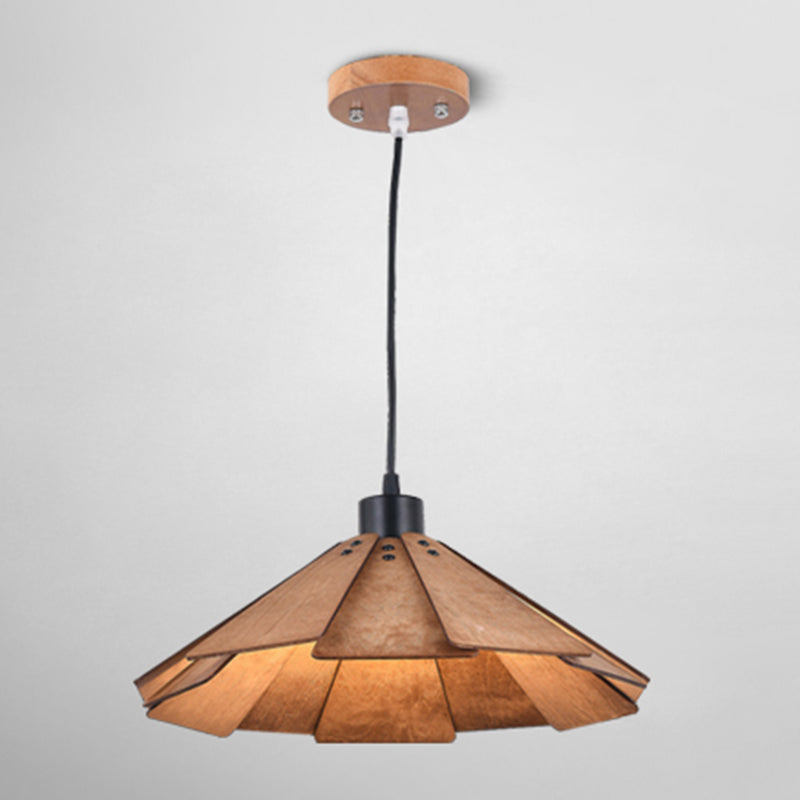 Wood Hanging Pendant Light Modern Style Suspension Pendant Light