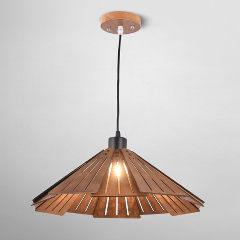 Wood Hanging Pendant Light Modern Style Suspension Pendant Light