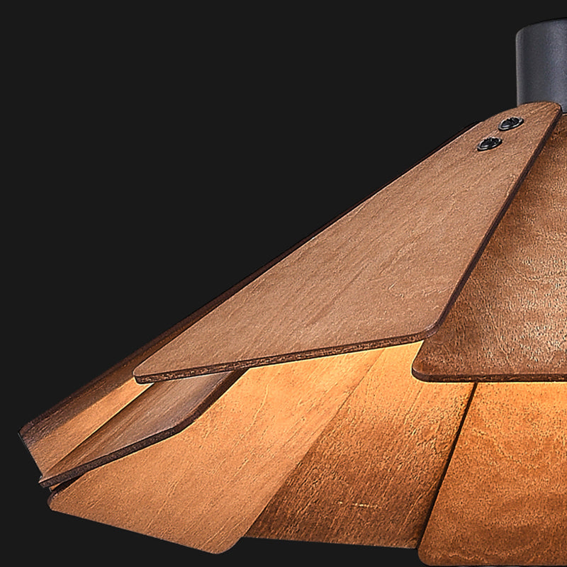 Wood Hanging Pendant Light Modern Style Suspension Pendant Light