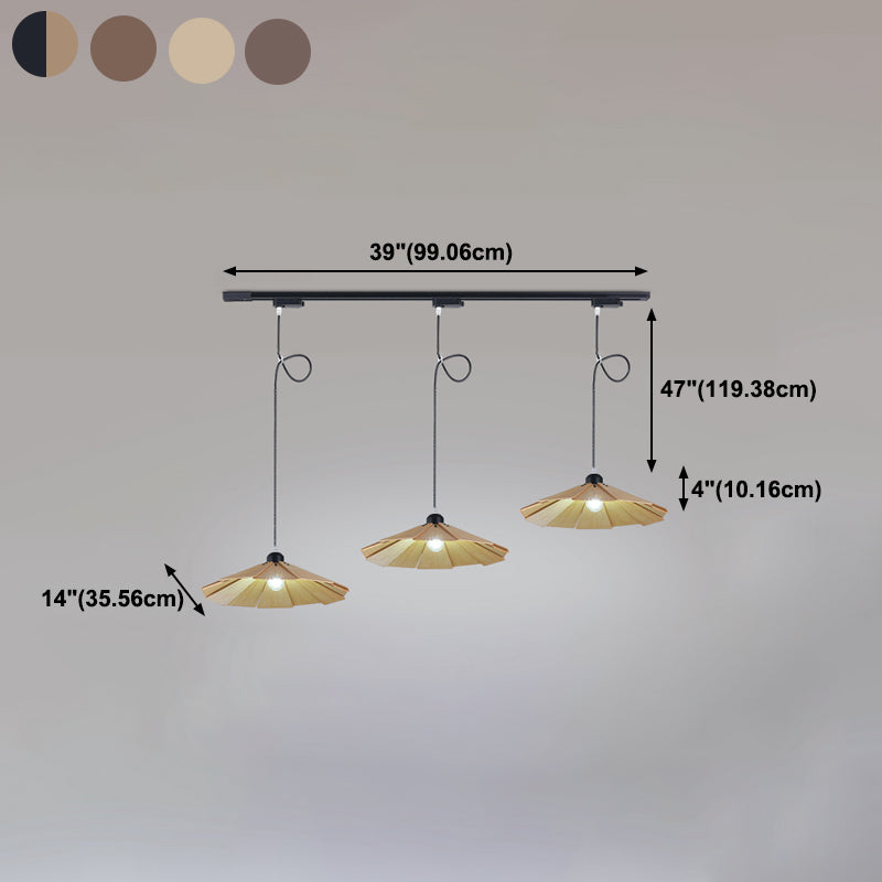 Wood Hanging Pendant Light Modern Style Suspension Pendant Light