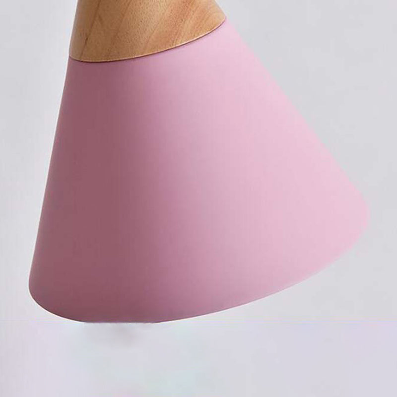 Light de style macaron Light 1-Light Floor Standing avec bois pour le salon