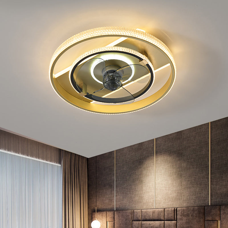 Modern Style Ceiling Fan Lighting Metal Multi Light Ceiling Fan Lighting for Restaurant