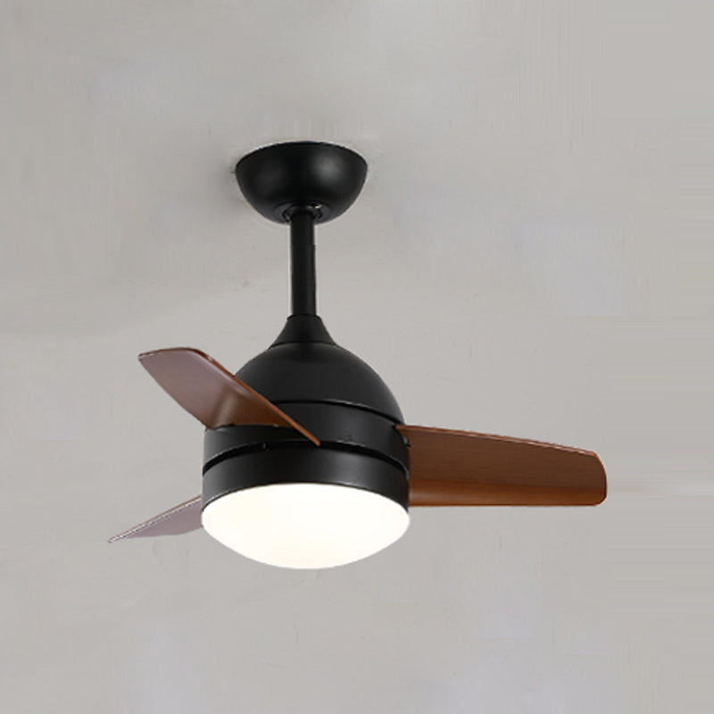 Geometry Ceiling Fan Light Kids Style Metal Single Light LED Flush Light for Bedroom