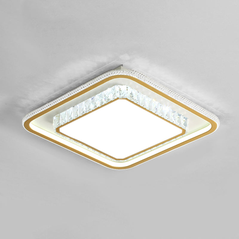 1 Light Geometric Flush Ceiling Light Modern Style Metal Flush Mount Lights