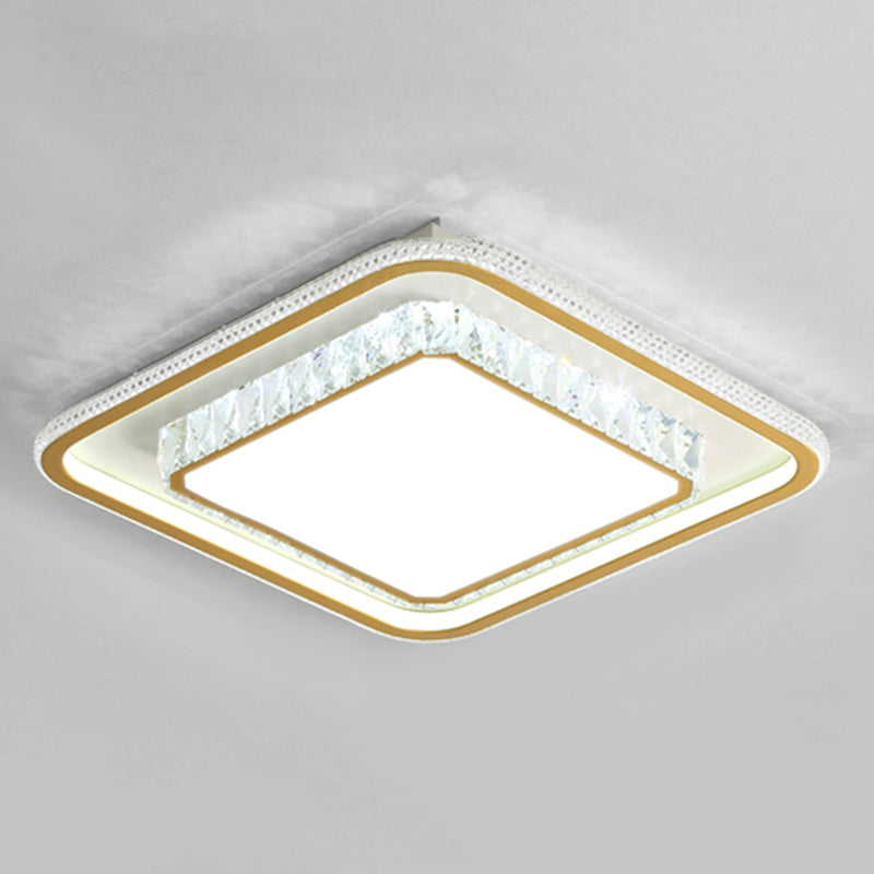 1 Light Geometric Flush Ceiling Light Modern Style Metal Flush Mount Lights