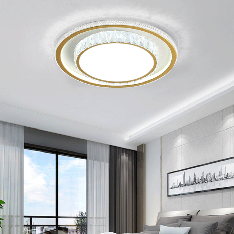 1 Light Geometric Flush Ceiling Light Modern Style Metal Flush Mount Lights