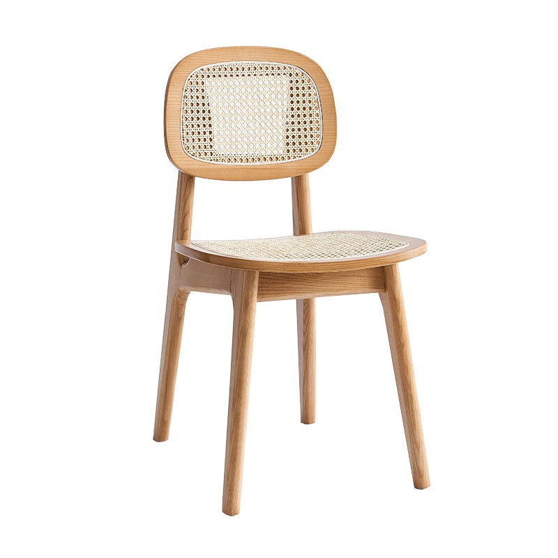 Modern Style Wooden Chair Dining Armless Open Back Chairs for Kitchen