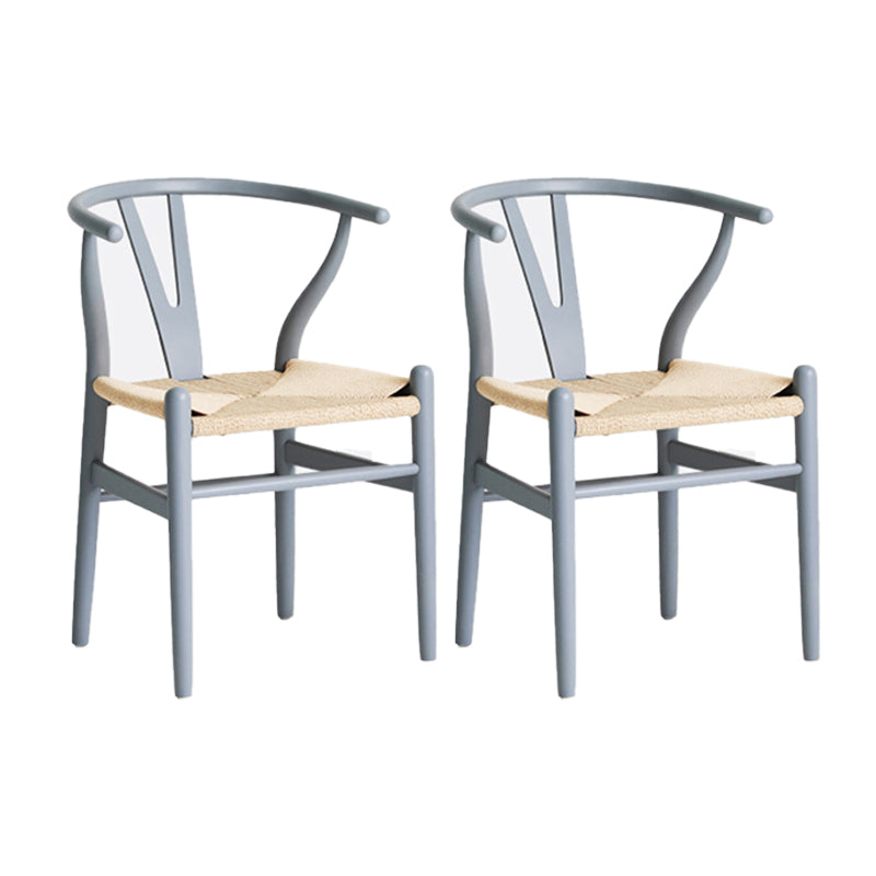 Contemporary Style Chair Dining Armless Wooden Chairs for Kitchen