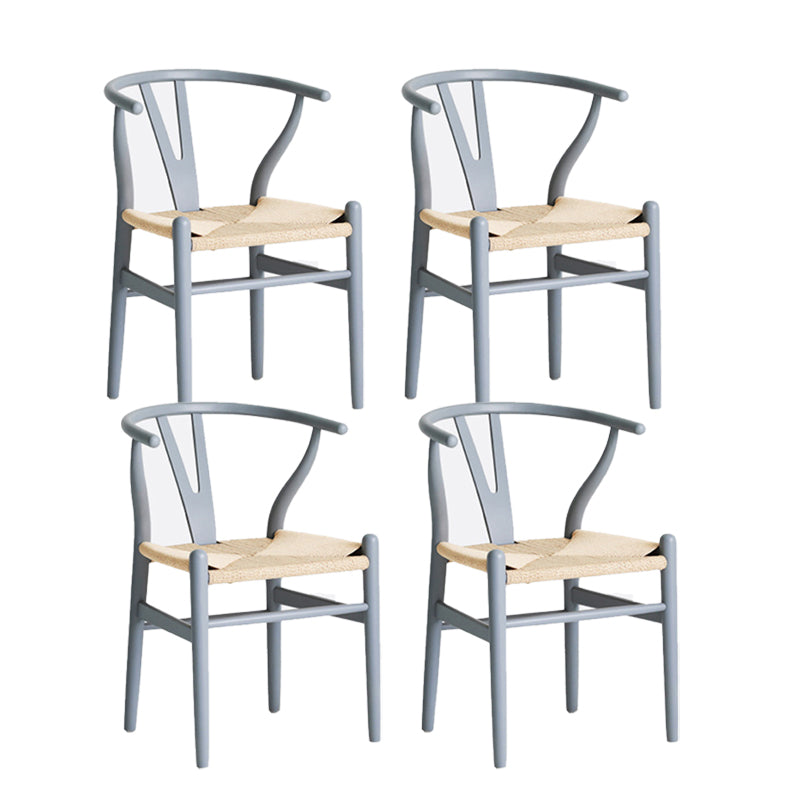 Contemporary Style Chair Dining Armless Wooden Chairs for Kitchen