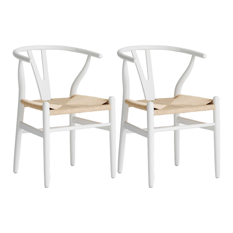 Contemporary Style Chair Dining Armless Wooden Chairs for Kitchen