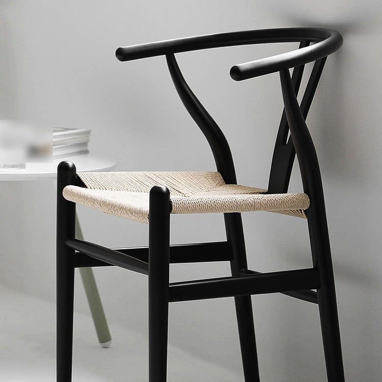 Contemporary Style Chair Dining Armless Wooden Chairs for Kitchen