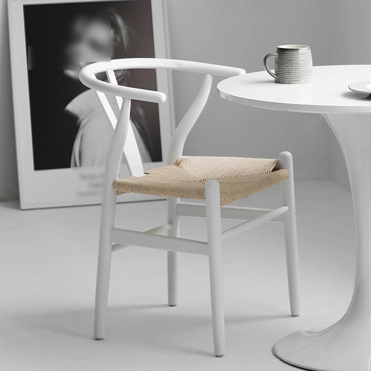 Contemporary Style Chair Dining Armless Wooden Chairs for Kitchen