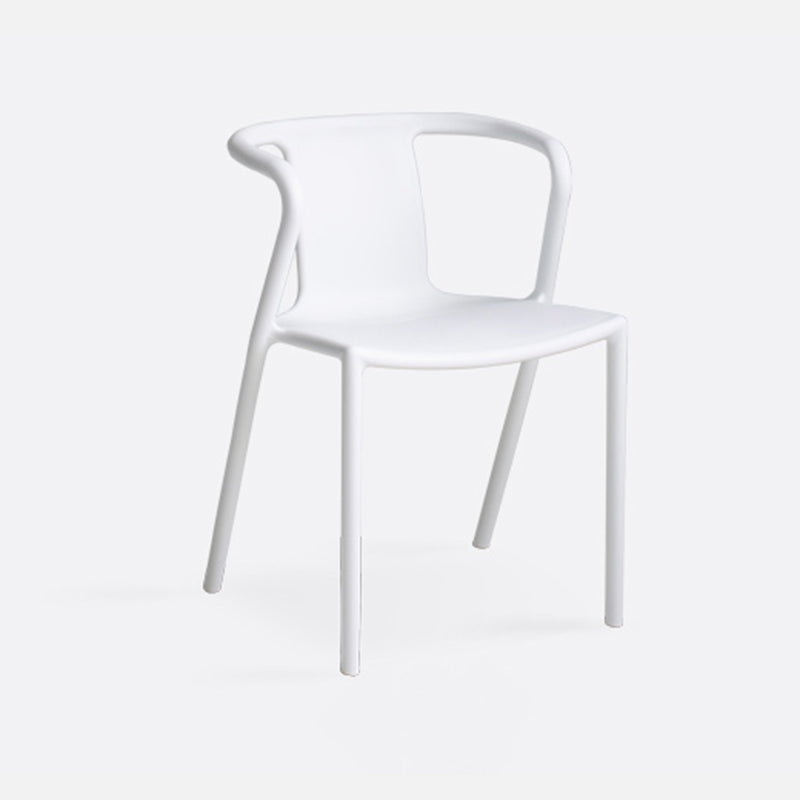 Contemporary Style Chair Dining Armless Plastic Chairs for Kitchen