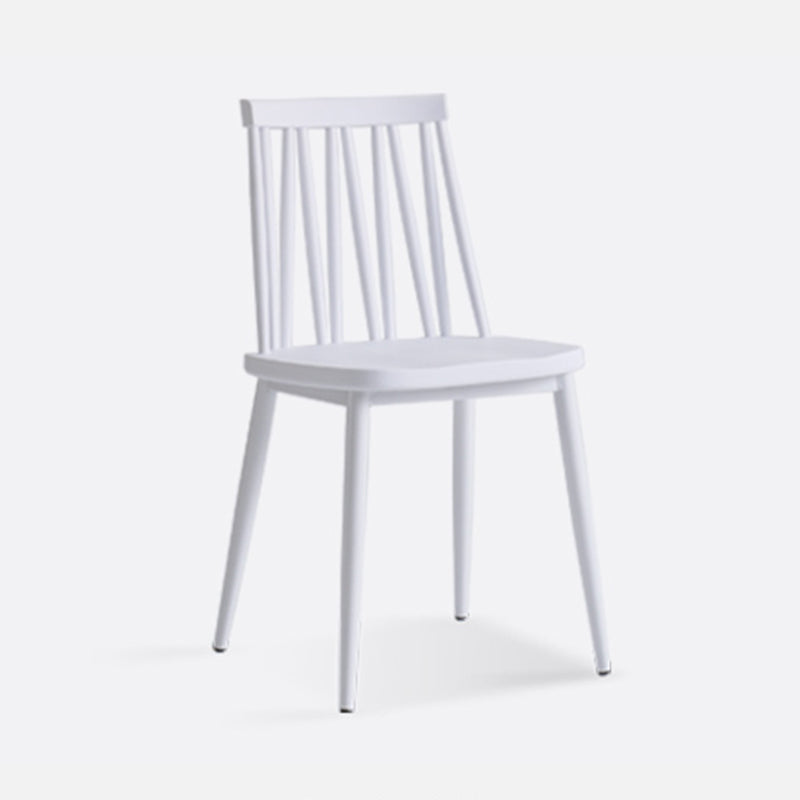 Contemporary Style Plastic Chair Dining Armless Chairs for Kitchen