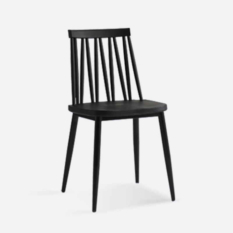 Contemporary Style Plastic Chair Dining Armless Chairs for Kitchen