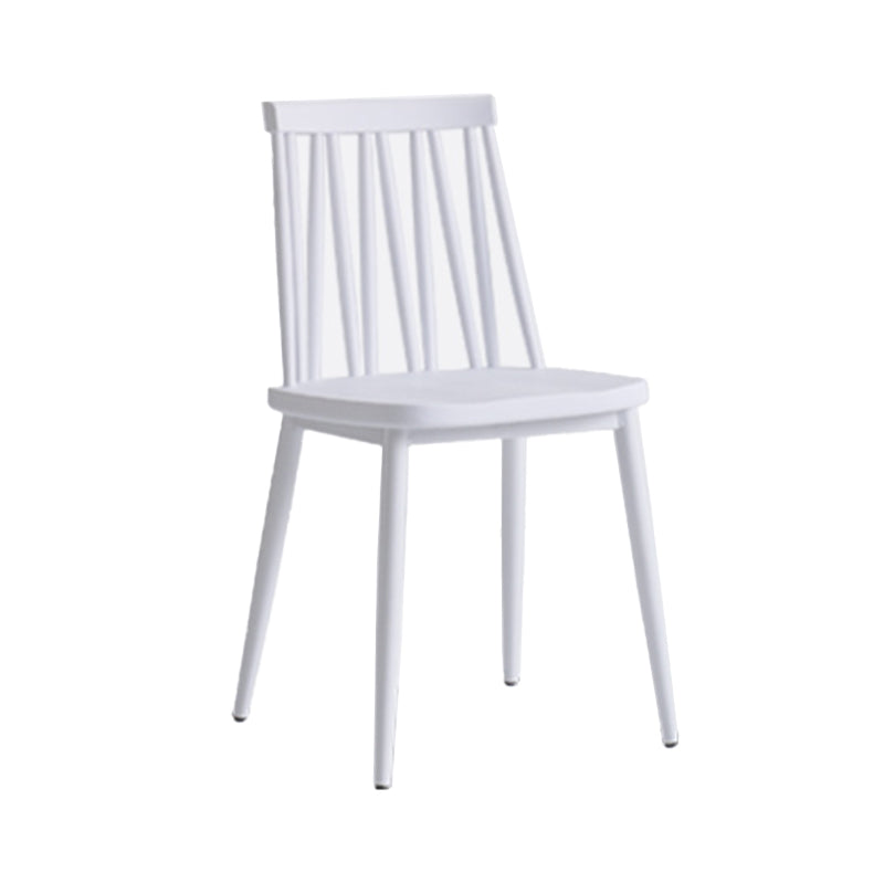 Contemporary Style Plastic Chair Dining Armless Chairs for Kitchen