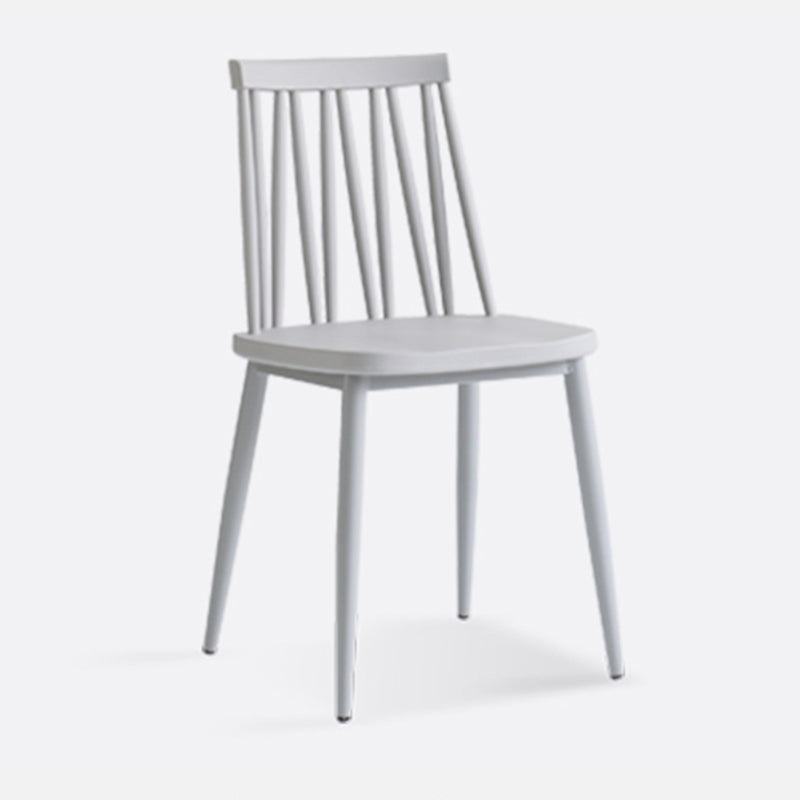 Contemporary Style Plastic Chair Dining Armless Chairs for Kitchen