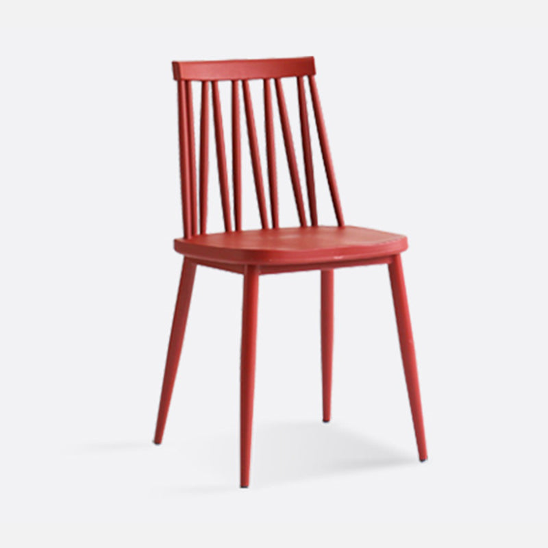 Contemporary Style Plastic Chair Dining Armless Chairs for Kitchen