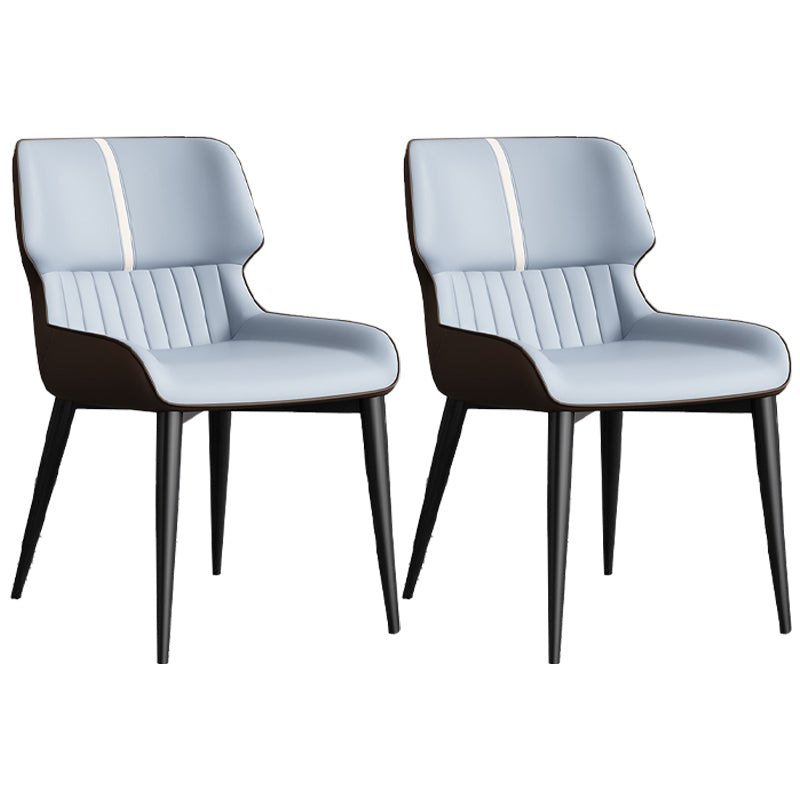 Modern Design Faux Leather Dining Chairs Wingback Parsons Chair