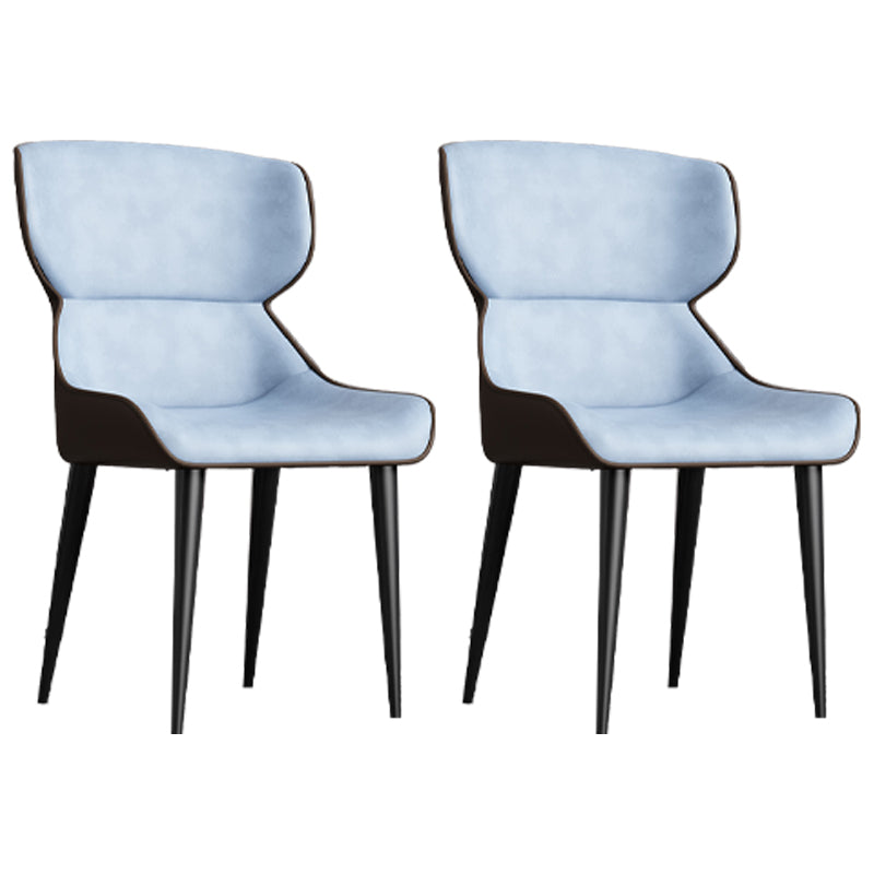 Modern Design Faux Leather Dining Chairs Wingback Parsons Chair