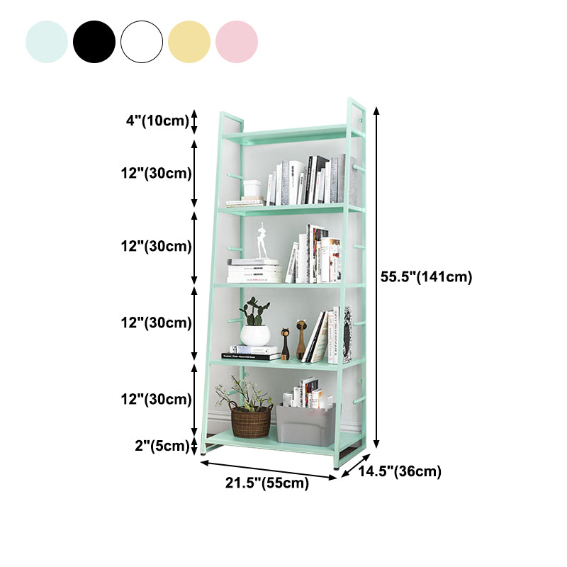 55.51"H Bookshelf Scandinavian Style Open Back Bookcase for Home Office