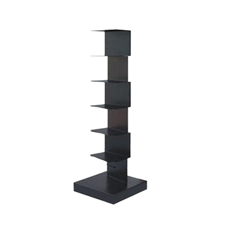 Glam Vertical Corner Bookshelf Iron Closed Back Bookcase for Home