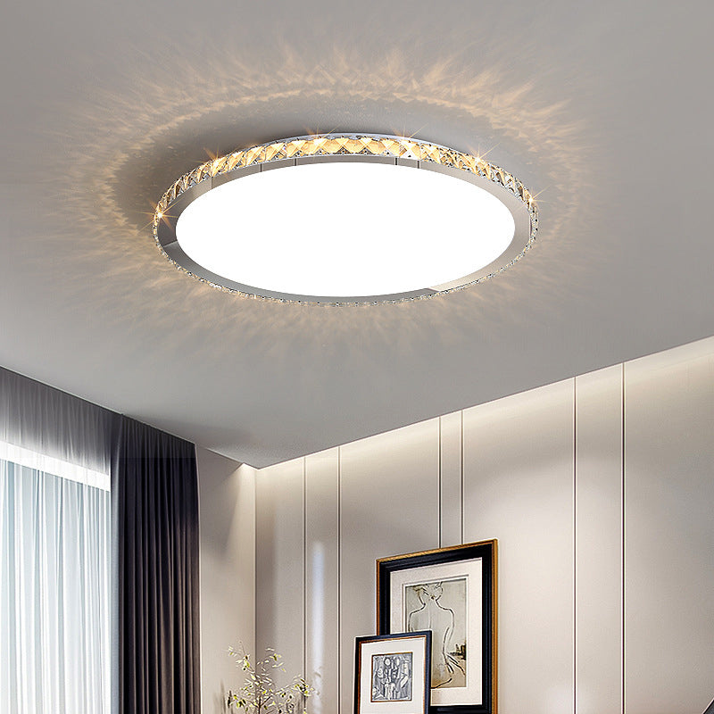 Lampada a soffitto a 1 luce Moderna illuminazione a soffitto in cristallo per soggiorno