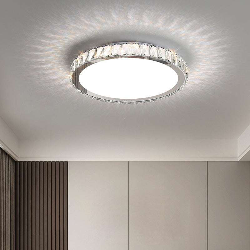 1-Light Ceiling Lamp Modern Style Crystal Ceiling Lighting for Living Room