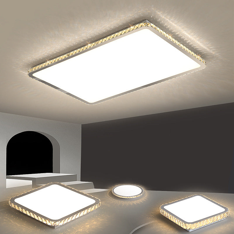 Lampada a soffitto a 1 luce Moderna illuminazione a soffitto in cristallo per soggiorno