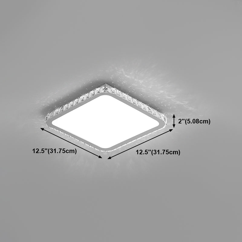 Lampada a soffitto a 1 luce Moderna illuminazione a soffitto in cristallo per soggiorno