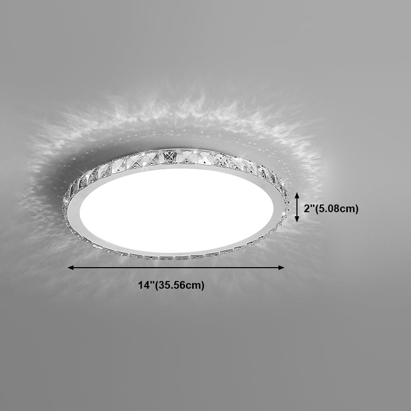 Lámpara de techo de 1 luz iluminación de techo de cristal de estilo moderno para sala de estar