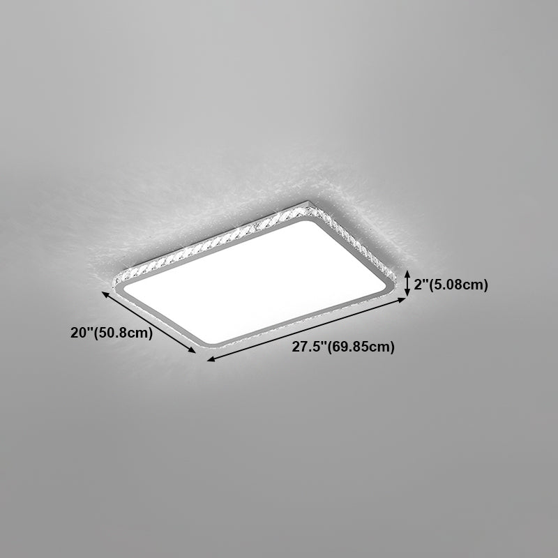 Lampada a soffitto a 1 luce Moderna illuminazione a soffitto in cristallo per soggiorno