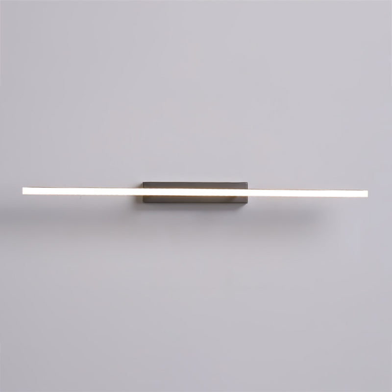 Metalen lineaire wandwandcontract Moderne stijl 1 lichte spiegel wandmontage verlichting