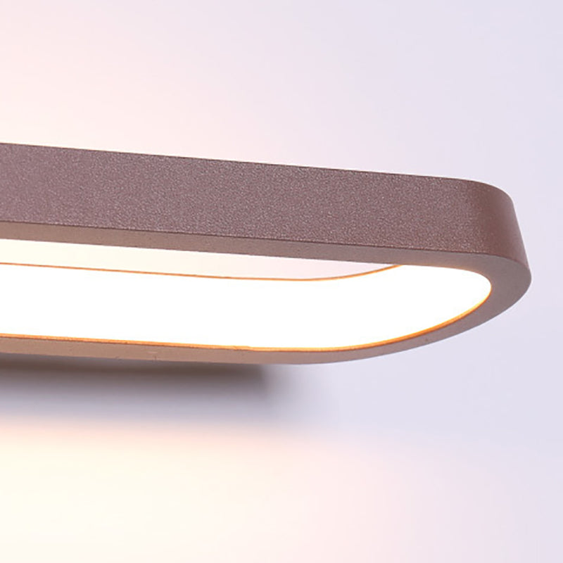 Moderna tocador LED Light Forma Mirror de forma delantera con sombra acrílica para el baño