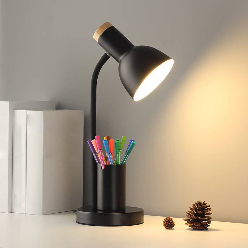 Modern Style Desk Lighting Fixture Colorful Metal Shade Desk Lamp for Bedroom