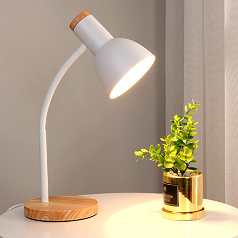 Modern Style Desk Lighting Fixture Colorful Metal Shade Desk Lamp for Bedroom