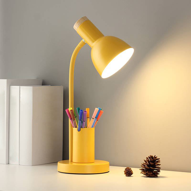 Modern Style Desk Lighting Fixture Colorful Metal Shade Desk Lamp for Bedroom