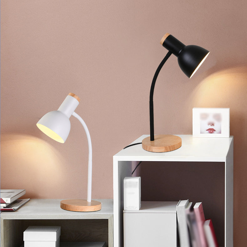 Modern Style Desk Lighting Fixture Colorful Metal Shade Desk Lamp for Bedroom