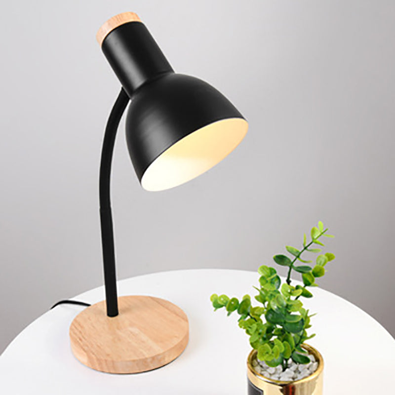 Modern Style Desk Lighting Fixture Colorful Metal Shade Desk Lamp for Bedroom