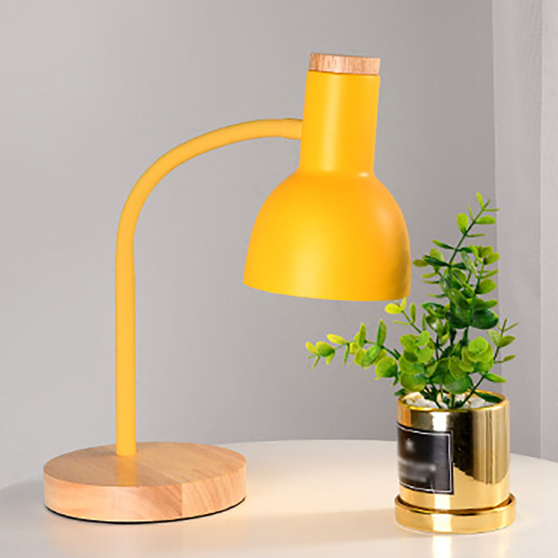 Modern Style Desk Lighting Fixture Colorful Metal Shade Desk Lamp for Bedroom