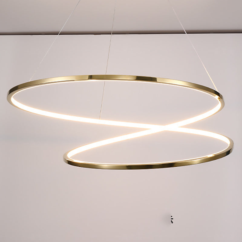 Modern Style Simply Chandelier 1 Light Linear Hanging Lamp for Living Room Bedroom