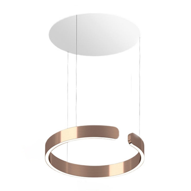 Linear Pendant Lighting Fixture Modern Style LED Hanging Chandelier for Sitting Room