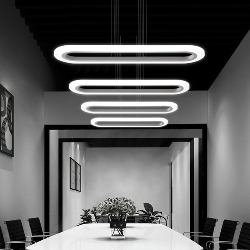 Modern Hanging Lighting Fixture Household LED Chandelier for Sitting Room