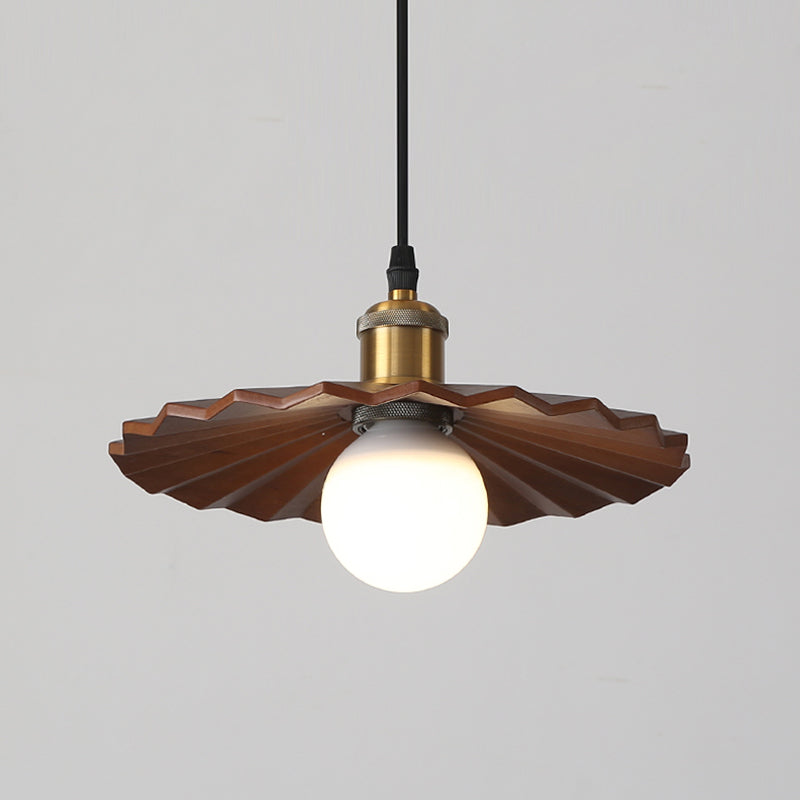 Modern Style Cone Shape Pendant Lighting Wood Pendant Light for Bedroom